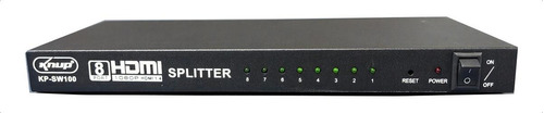 Divisor Hdmi 1.4 Hdcp Splitter 1 Entrada 8 Saídas 1080p 1x8