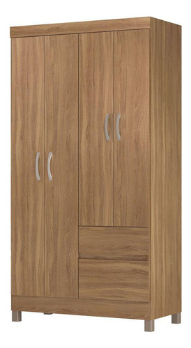 Guarda Roupa 4 Portas Com Pés Lótus Amêndola Touch 42060