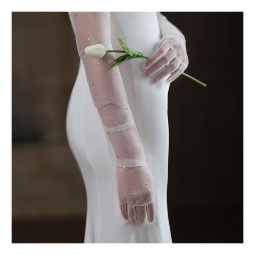 Luvas De Noiva Até O Cotovelo, Luvas Longas Para Cosplay À N