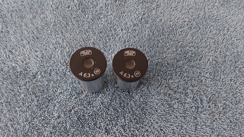 2 Oculares Microscópio 6,3x Carlzeiss Jena (Usado)