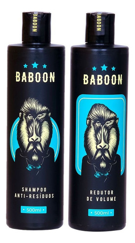 Kit Shampoo + Progressiva Profissional Baboon Redutor Volume
