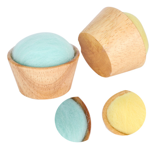 Pin Cushion, 2 Unidades, Cuenco Vertical De Madera Con Forma