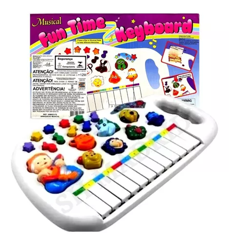 Pianinho Fazenda Teclado Musical Bichos Infantil Sons Top, Magalu Empresas