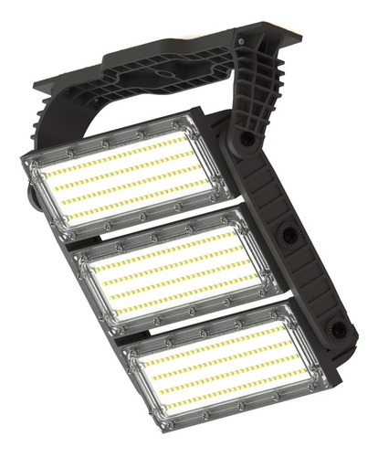 Refletor LED 400W Combate branco frio   carcaça preto bivolt