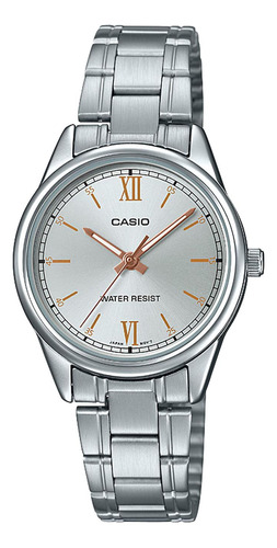 Reloj Casio Ltp-v005d-7b2 Acero Mujer Plateado