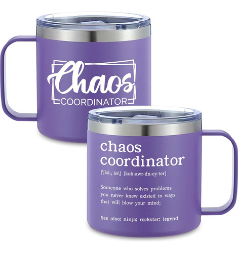 Taza De Café Blue Chaos Coordinator De 14 Oz ' Taza De Ofici