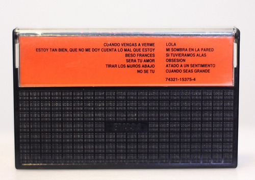 Cassette Miguel Mateos Cóctel 1992 Obsesión Zas // Nuevo!