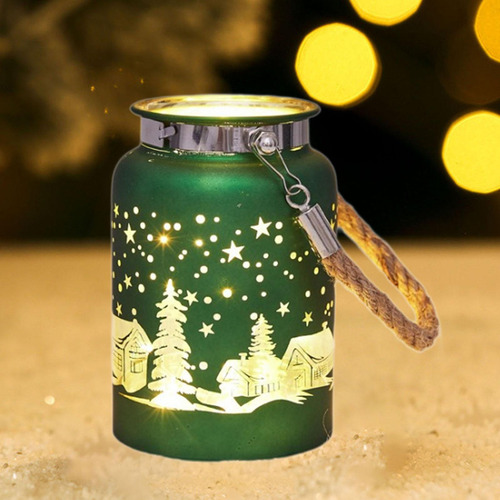 Lámpara De Noche Decorativa Navideña Led Estilo Vintage,