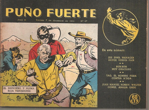 Revista Puño Fuerte Nº 67 Diciembre 1951