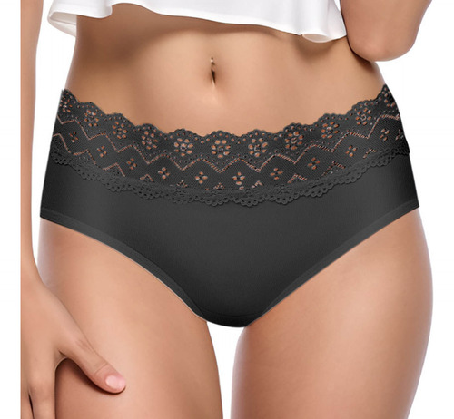 Calzoncillos En V Para Mujer, Color Liso, Retazos, Bragas