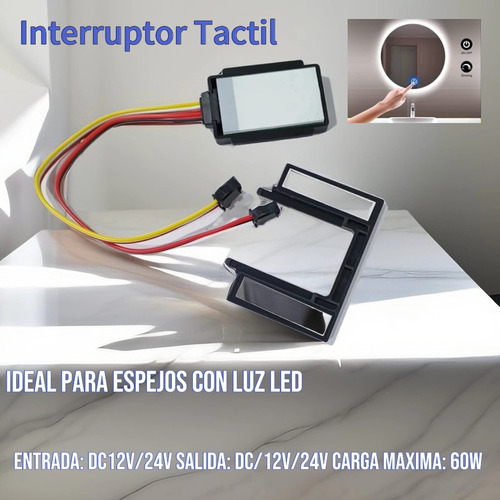 Interruptor Tactil 12v Para Espejos Luz Led