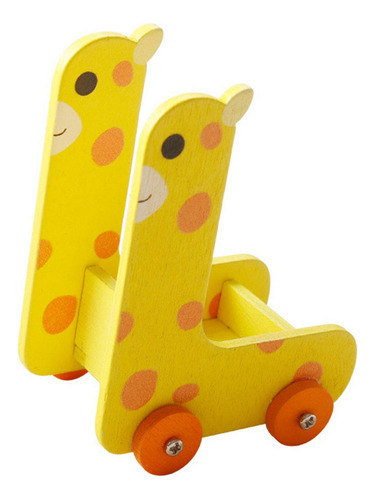 3 Carro De Almacenamiento De Animales, Mini Muebles, Jirafa