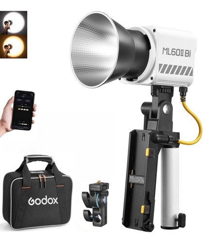 Luz De Vídeo Bi Godox Ml60ii De 70w 