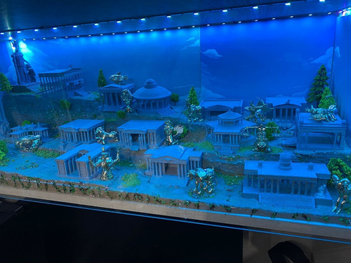 Imagen 4 de 10 de 12 Casas Del Santuario Diorama Saint Seiya, Atenea De Regalo