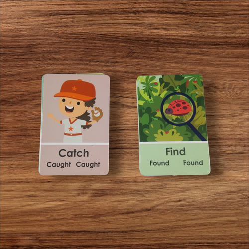 Juego De Memoria Para Niños Y Adolescentes De 25 Verbos Irregulares En Inglés | Incluye Forma Simple, Pasado Y Pasado Participio | Juegos Para Aprender Inglés | Memory Game English Irregular Verbs 2