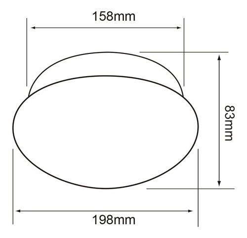 Imagen 3 de 3 de Lámpara De Sobreponer Led De 12w - Luz Fria | Tecnolite