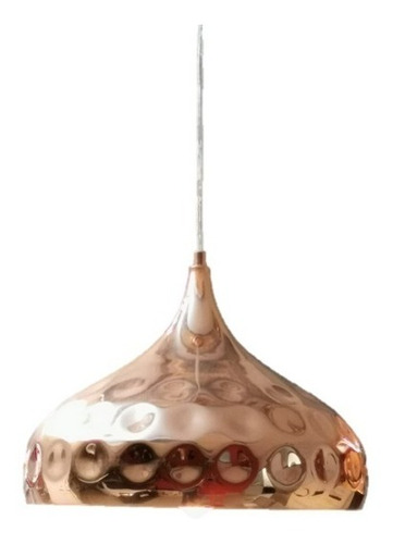 Lampara Colgante Gota Cobre Martillada Retro Vintage Mas Led