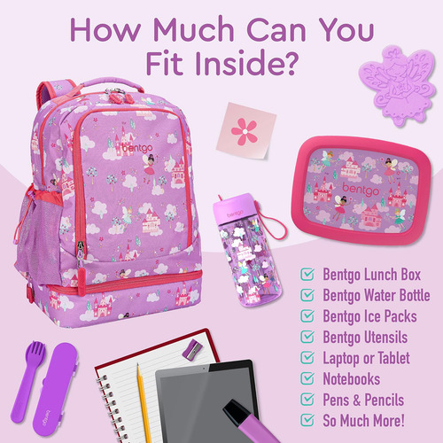 Bentgo® Mochila 2 En 1 Para Niños Y Bolsa Aislante Para El A