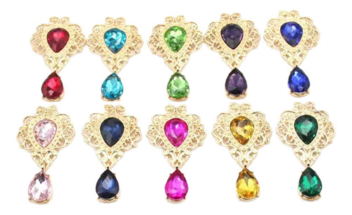 10 Piezas De Adorno De Diamantes De Imitación Para Hacer