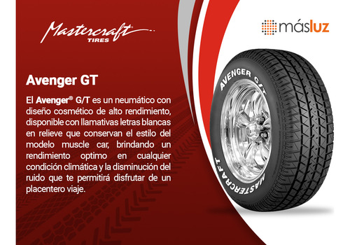 1 Llanta Avenger Gt Mastercraft P215/70r14 96t Sl