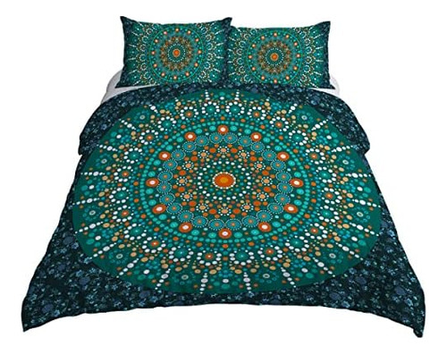 New Sleepwish Juego De Ropa De Cama Con Mandala Verde