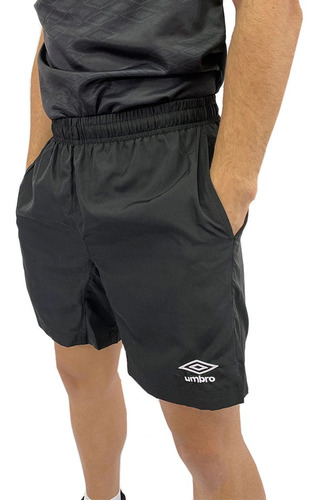 Short Umbro Deportivo Microfibra Con Bolsillos Y Suspensor 