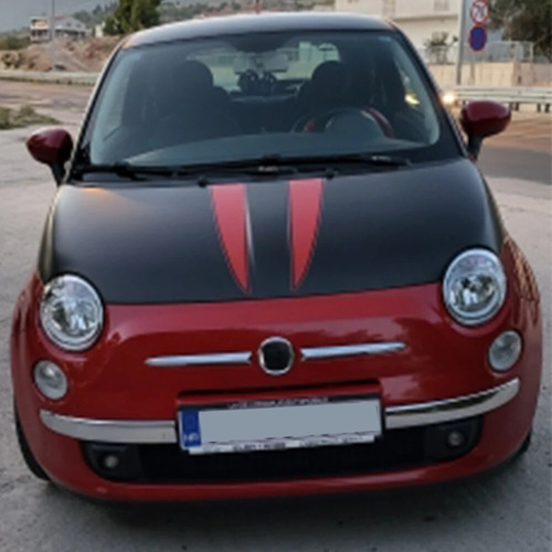 595 Pegatinas Abarth 500 Fiat Para Capó, Capó De Coche, 2 Un
