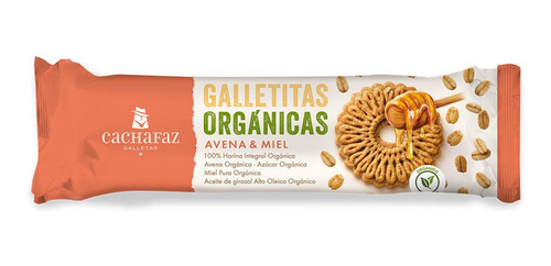 Galletitas Organicas De Avena Y Miel Cachafaz 170g