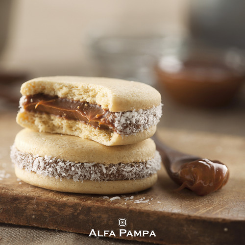 2 Packs De Alfajores Alfa Pampa De Maicena X12 Unidades