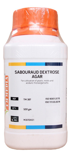 Agar Dextrosa Sabouraud, Envase Con 500 Gr. Marca Tm Media