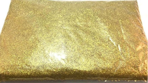 Glitter Purpurina Em Pó Irisado Cristal Furta Cor 500 Gramas Cor Dourado