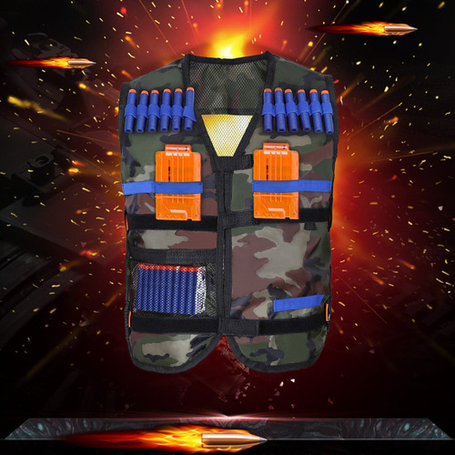 Chaleco Táctico Para Niños Yosoo Para Pistola Nerf Eva N-strike Elite Series, Camuflaje