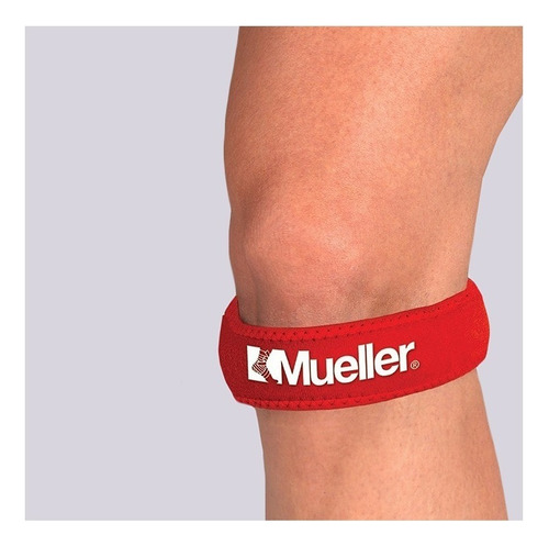 Cinta Rotuliana Mueller Knee Se Adapata A Cualquier Rodilla Color Rojo Talla Unitalla