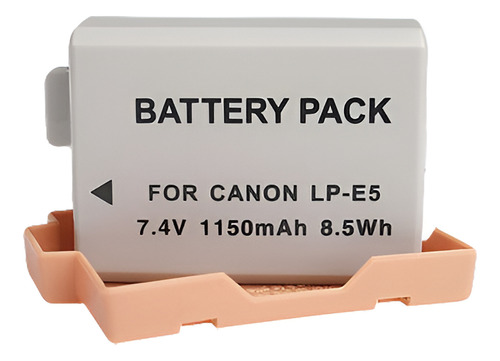 Batería De 1150mah Lp-e5 Para Canon Rebel T1i Xs Xsi 450d 50