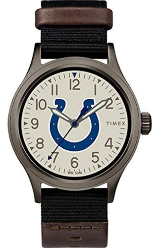Reloj Timex Twzfcolmb Nfl Clutch Indianapolis Colts Para Hom