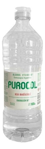 Alcohol Etilico Purocol 96% X 1 Lt - Pack X 12 U