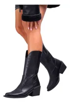 Comprar Botas Texanas Mujer Caña Alta Livianas Cómodas Cuero Veggie