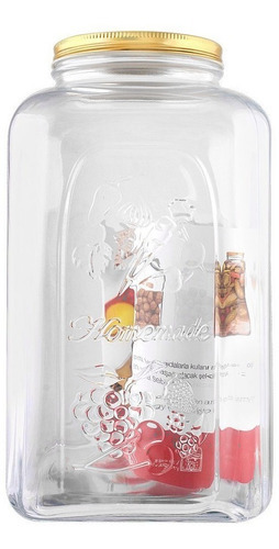 6 Frascos Vitrolero Contenedor De Vidrio Conservas 5000 Ml Color Verde