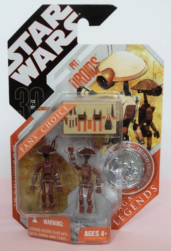 Star Wars 30 Aniversario Saga Legends Pit Droids Brown!!!