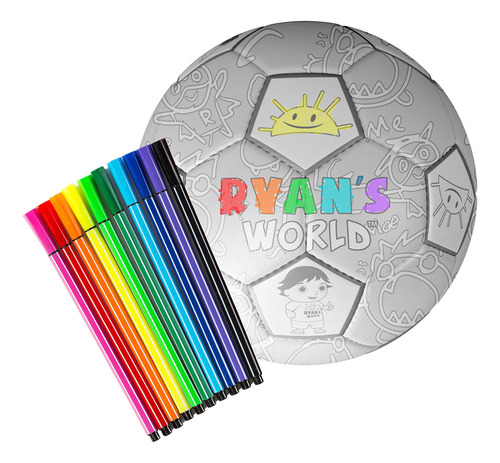 Franklin Ryans Icolor - Bolas de futebol, multicoloridas e multicoloridas