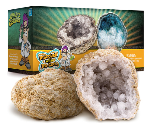 2 Geodes Grandes Para Abrir, Estas Grandes Rocas Tienen Cris