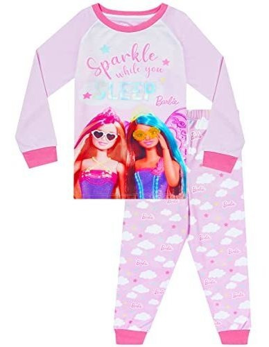 Pijama Barbie Niña 7 Rosa