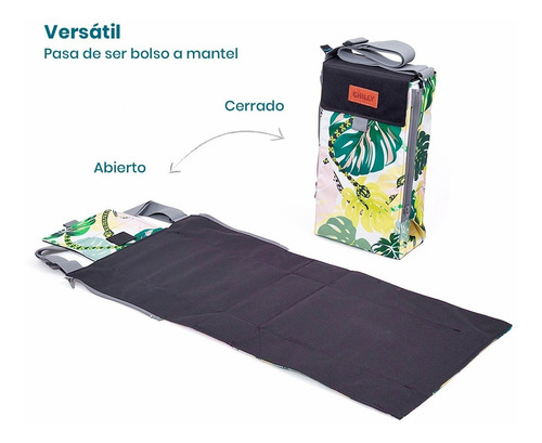 Imagen 3 de 10 de Bolso Matero Desplegable Diseño Selva Chilly