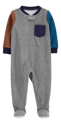 Pijama Pie Micropolar Bloque Colores Carters 2t Flaber