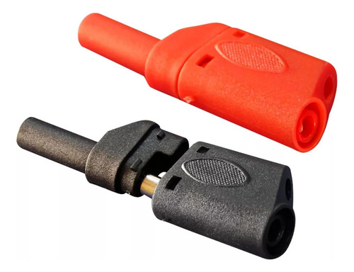 Plug Banana Encapsulada Negro/rojo Bj-01r/n Opalux Mihaba