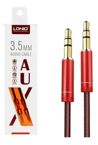 Cable De Audio Blindado Auxiliar Estéreo 3.5 1 Metro Ls Y01