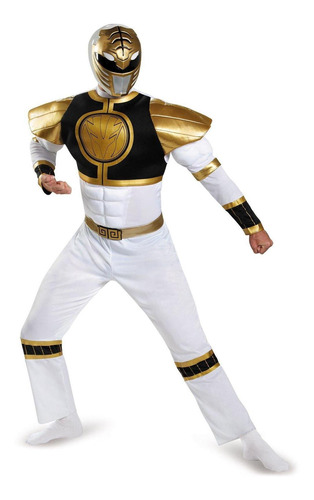 Disfraz De Ranger Blanco Talla Xl Para Hombre, Halloween