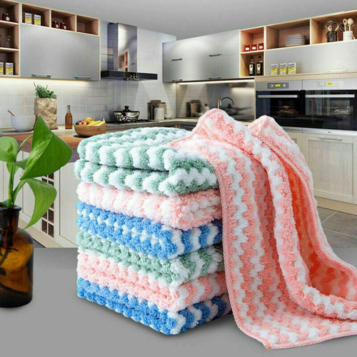 12 Pcs Quick Dry Microfiber Cleaning Cloth A