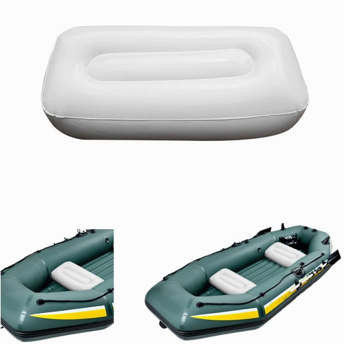 Denpetec Cojin Inflable Asiento Barco Suave Kayak Durable Al