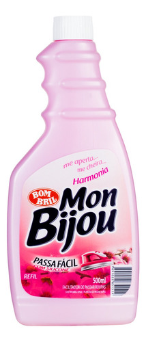 Facilitador de Passar Roupas Líquido Harmonia Mon Bijou Frasco 500ml Refil